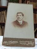 Photographie ancienne Otto Mestens portrait homme Paris vintage noir et blanc