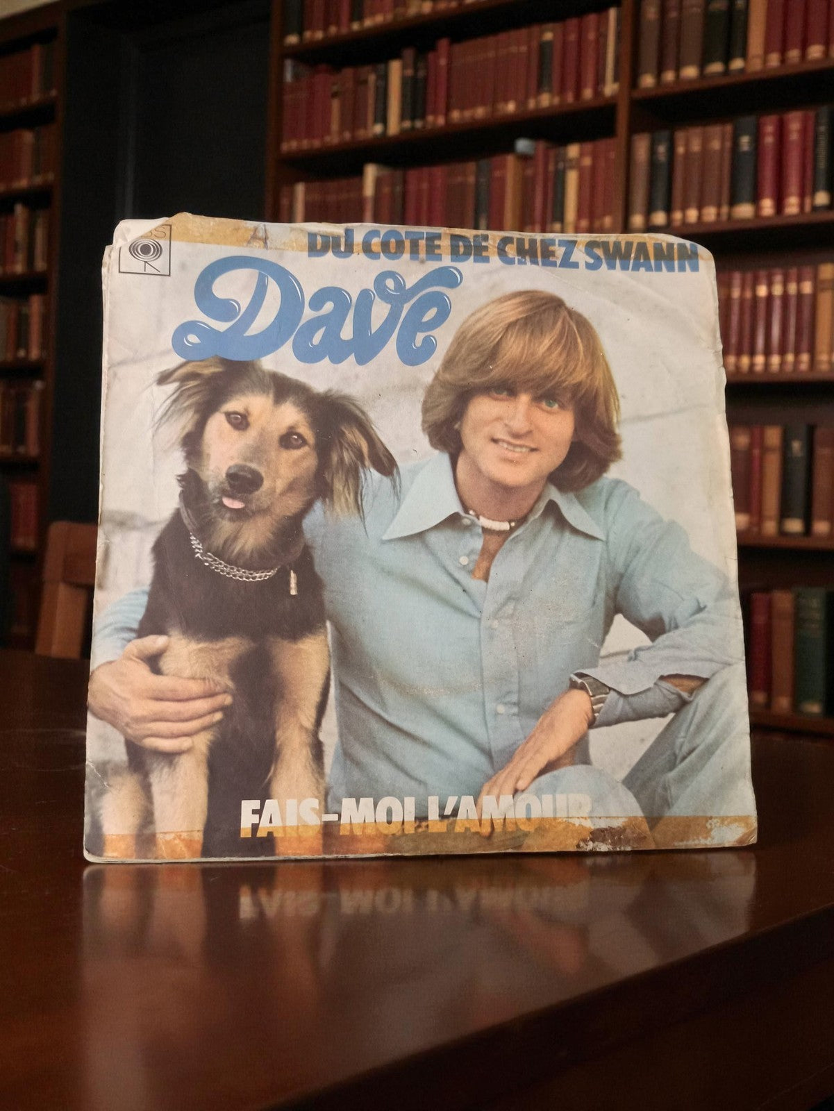 Disque vinyle 45 tours Dave Du Côté de Chez Swann vintage ancien à restaurer