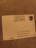 Lettre imprimée Championnat National Oiseau Angers 1964 philatélie (Ref 1)