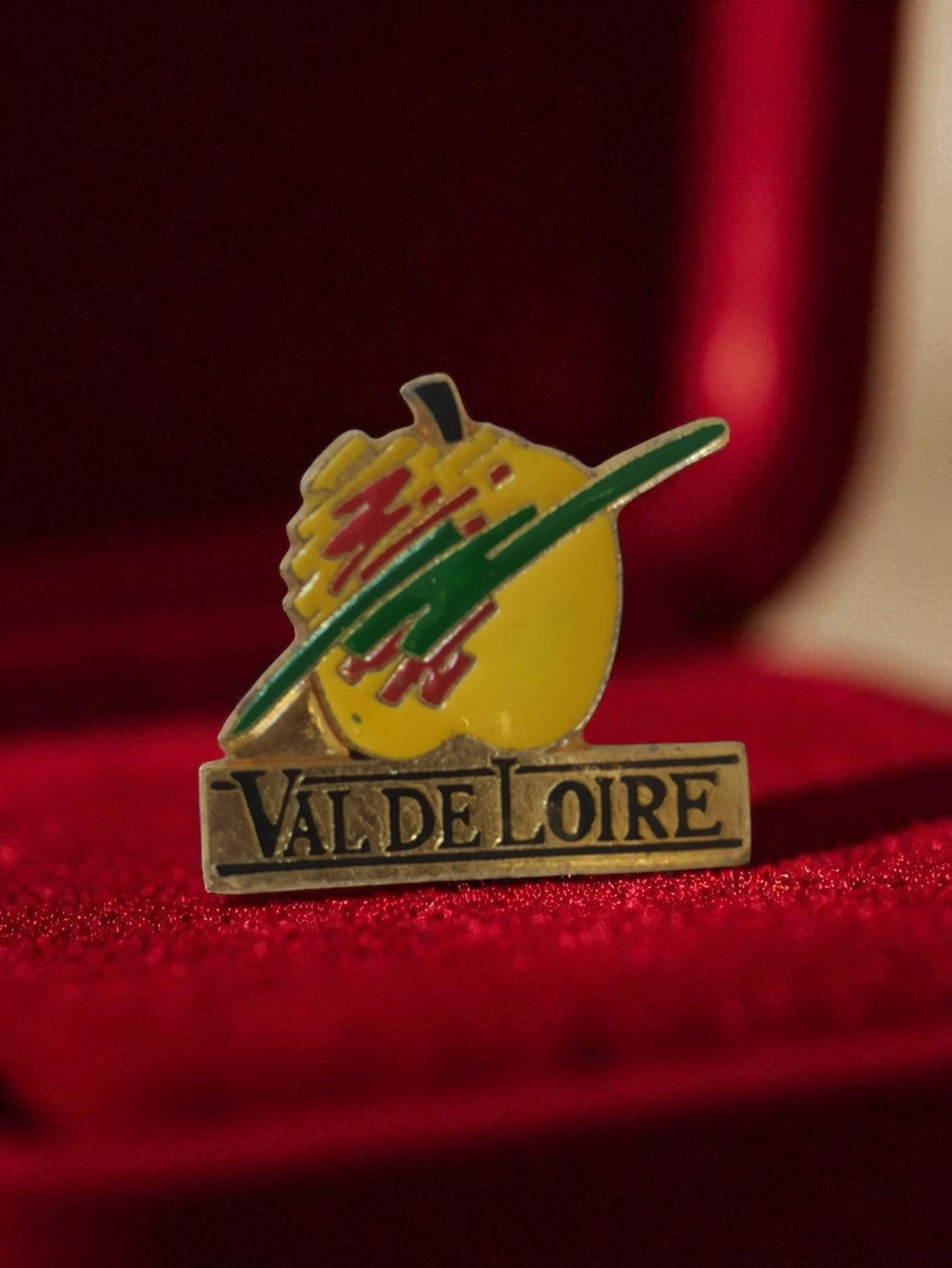 Pin's publicitaire Val de Loire vintage badge rétro France couleur émaillée