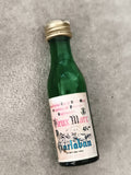 Mini-bouteille alcool Vieux Marc Garlaban 2cl 47% verre vert capsule dorée