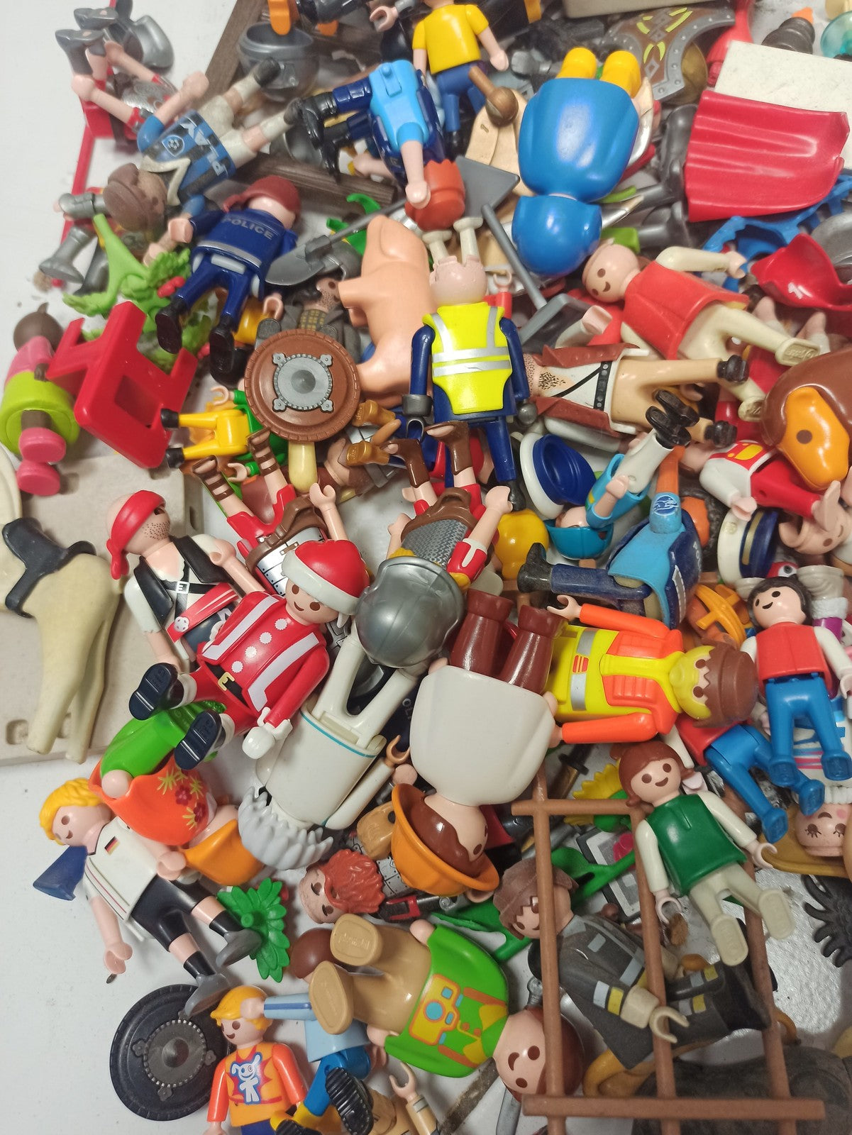 Vintage lot Playmobil ancien vrac figurines accessoires rétro collection enfant