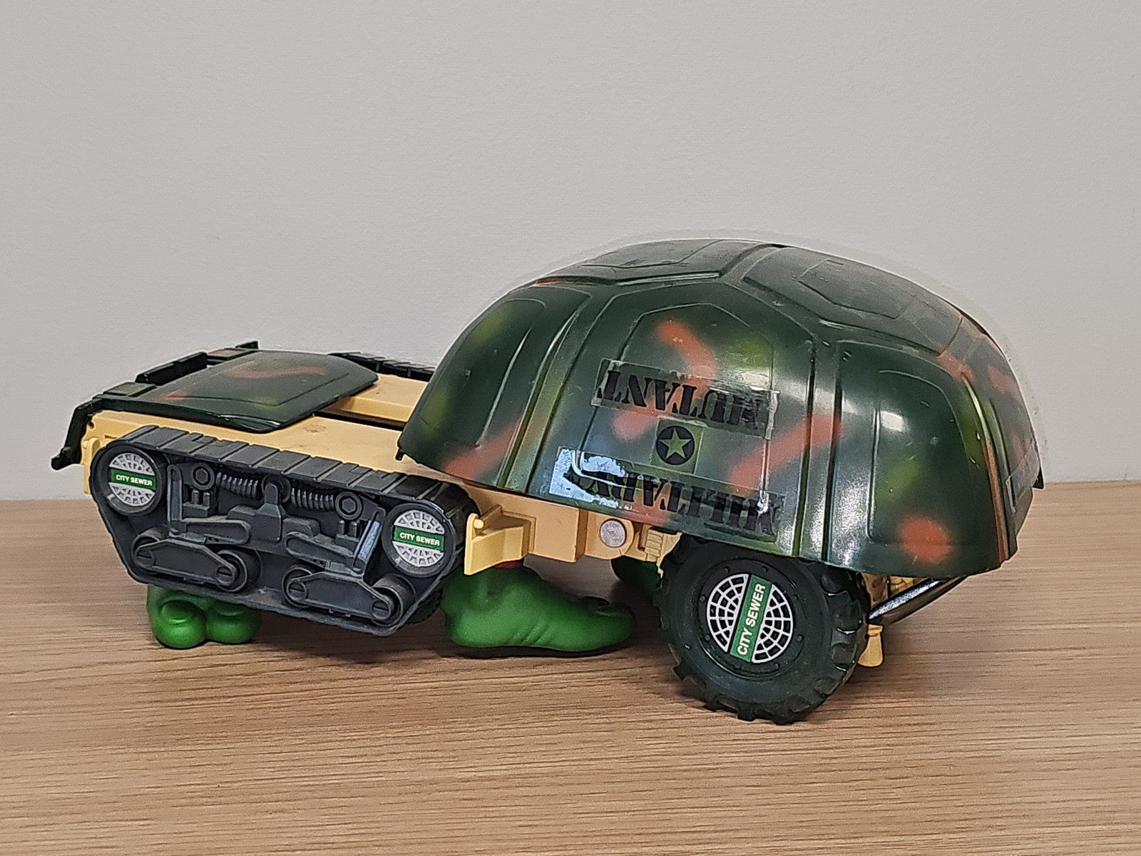 Figurine rétro TMNT Tortues Ninja véhicule militaire ancien 1992 jouet collectio