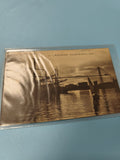 Carte postale ancienne Marseille coucher de soleil port voilier vintage CPA