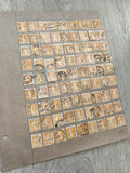 Gros lot timbres anciens France Marianne 5c orange oblitérés philatélie étude