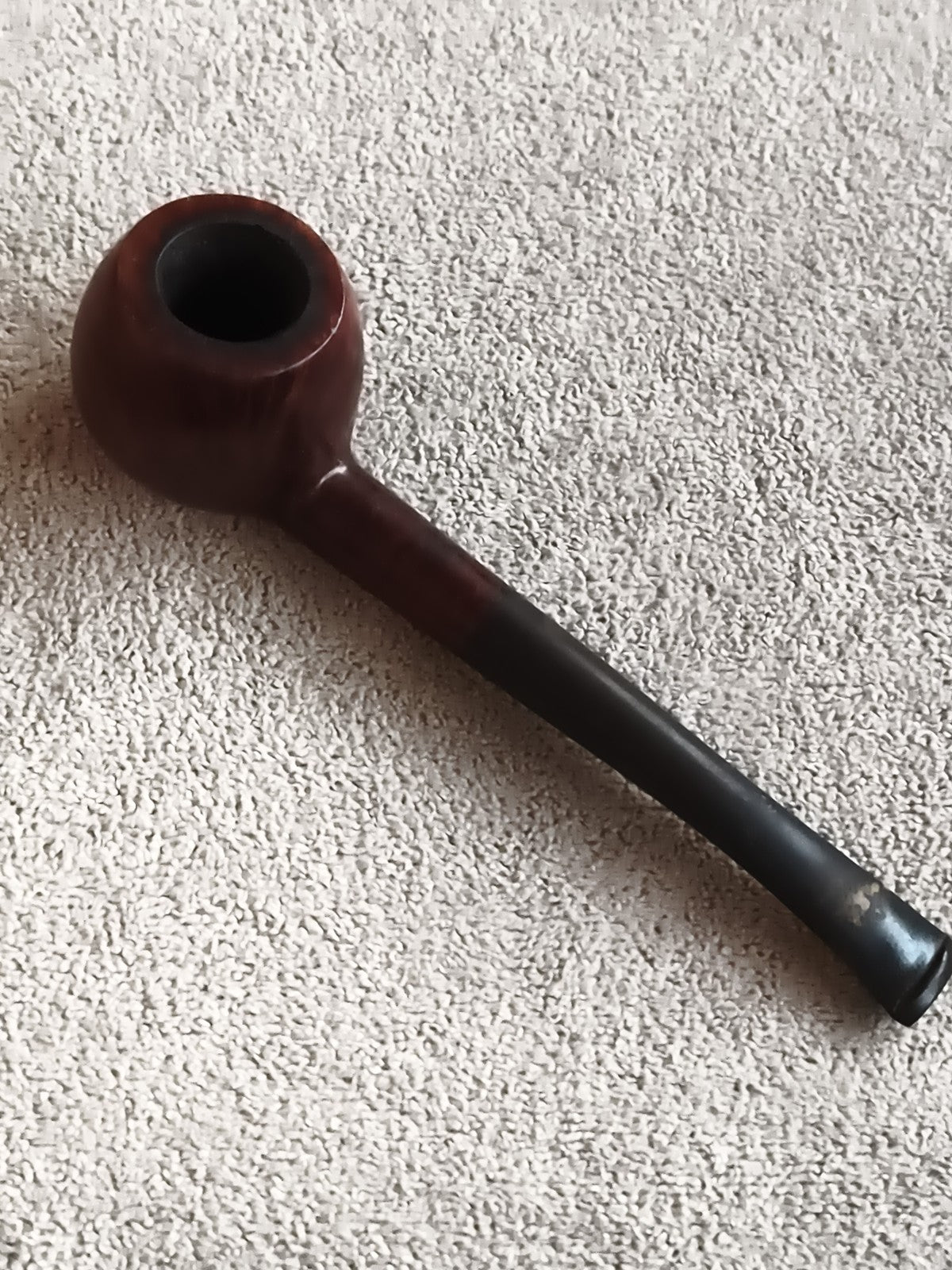 Pipe ancienne Robb forme droite finition brune vintage tabac rétro