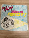 Vinyle 45T Bill Baxter Embrasse Moi Idiot pochette illustrée bleu jaune (Ref 3)