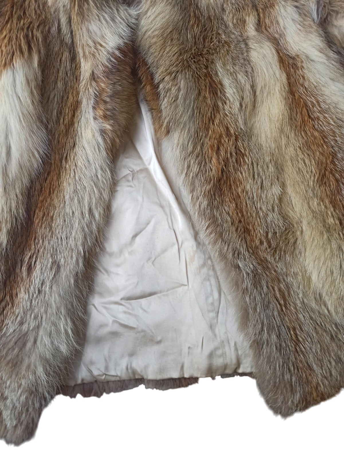 Rare manteau ancien en vraie fourrure vintage marque Ancienne collection rétro