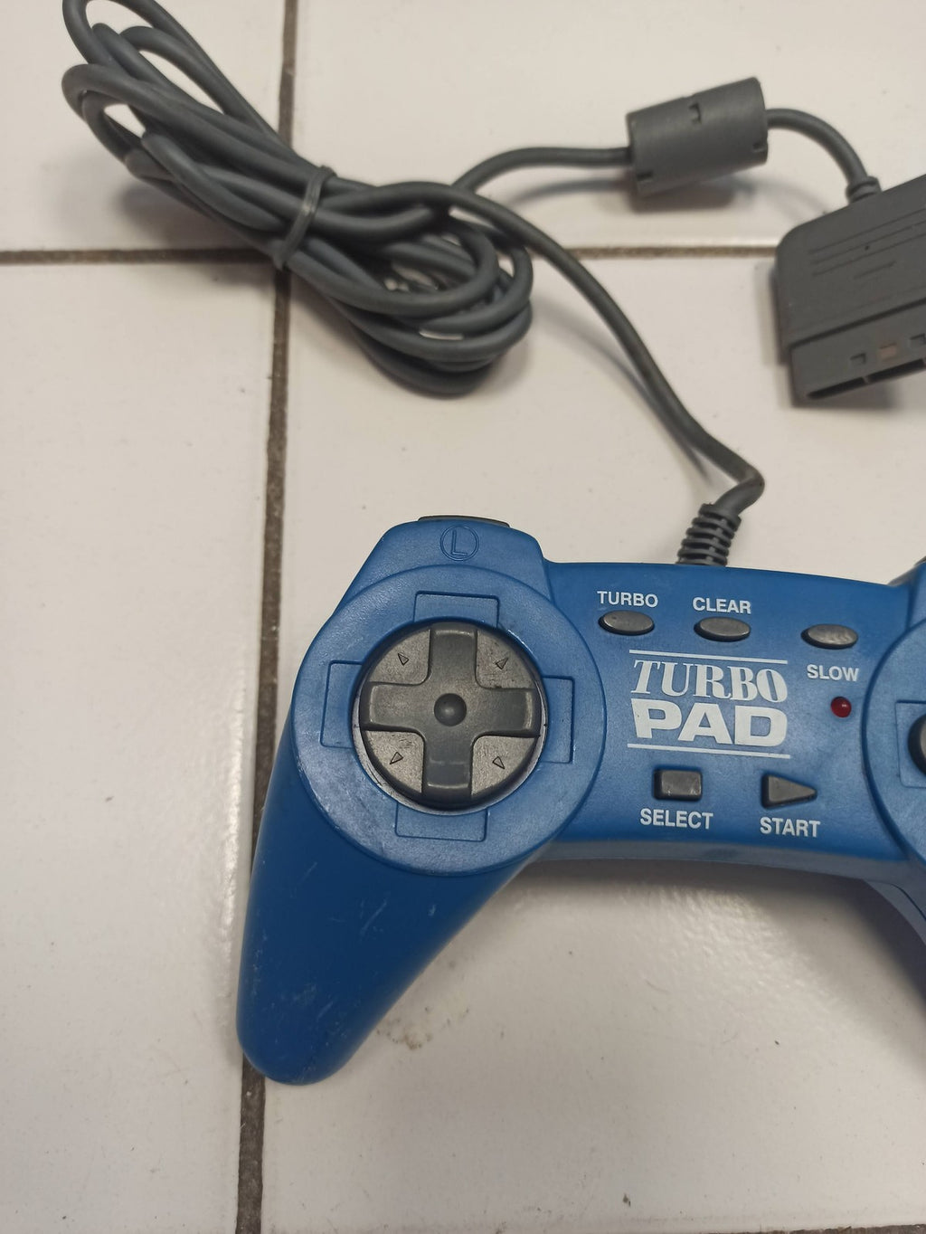 Manette Turbo Pad compatible PlayStation PS1 bouton Turbo, contrôleur filaire