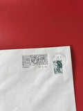 Enveloppe philatélie oblitérée Vermand Marianne timbre France 1986 cachet postal