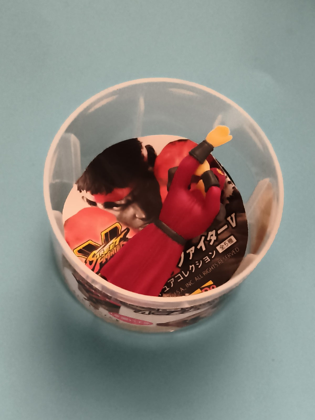 Figurine Street Fighter V Ryu capsule jouet rouge Gashapon