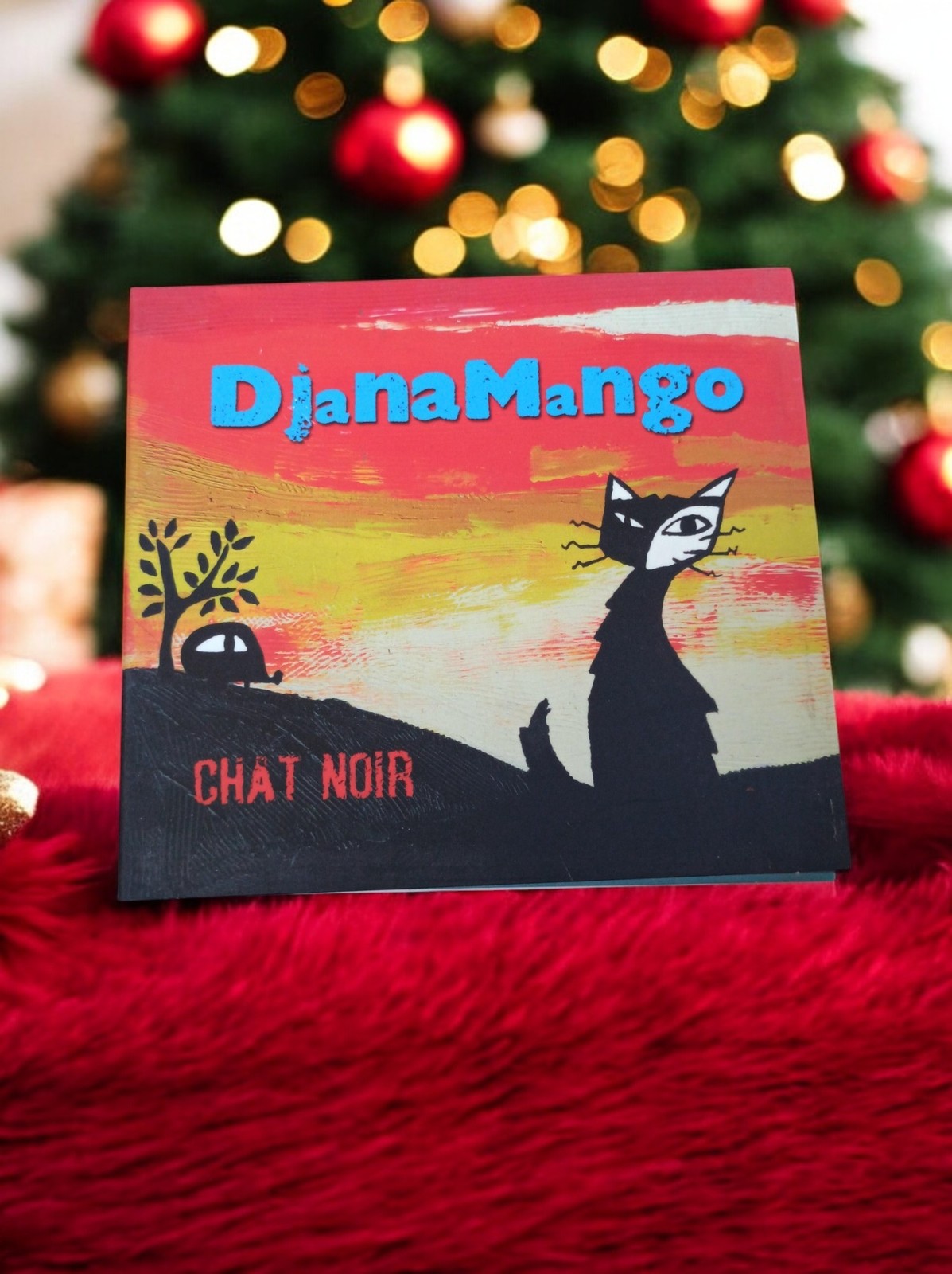 CD DjanaMango Chat Noir – Album musique, pochette illustrée chat, sonorités loun