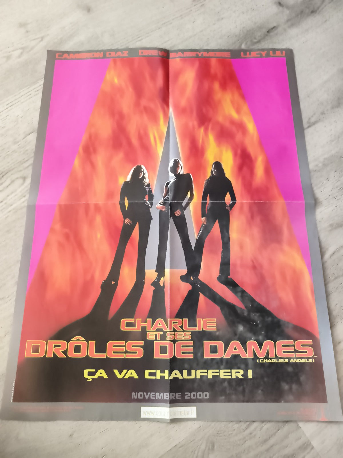 Poster film Charlie et ses Drôles de Dames 2000 cinéma affiche promo France