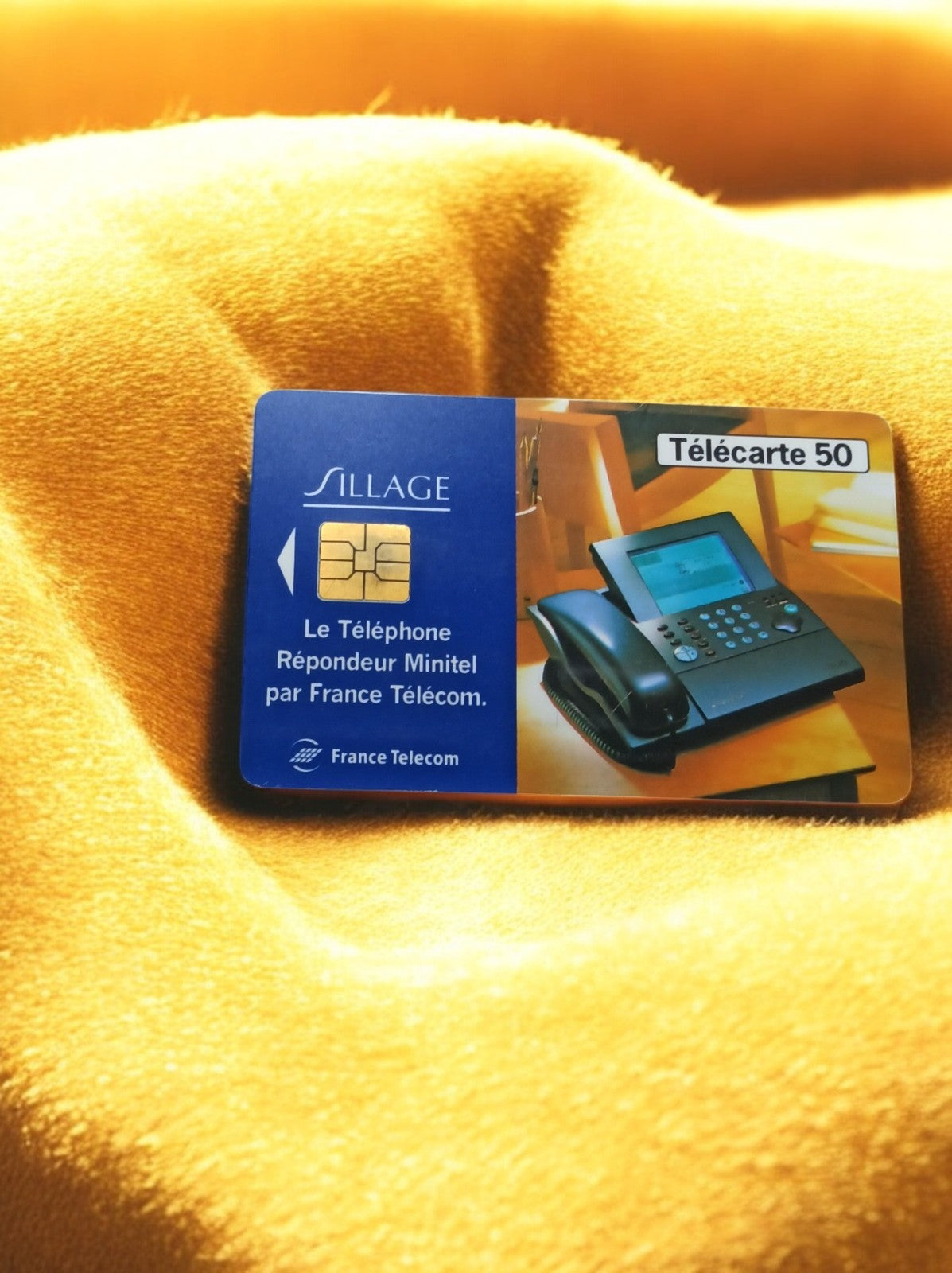 Télécarte 50 unités France Télécom SILLAGE vintage téléphone Minitel