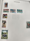 Timbres Centrafrique thématiques aviation, sport, animaux, oblitérés