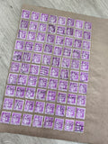 Gros lot timbres anciens Marianne 40c violet oblitérés pour étude philatélie