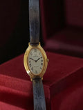 Montre femme Titus Roma 1887 vintage dorée cadran ovale rétro occasion