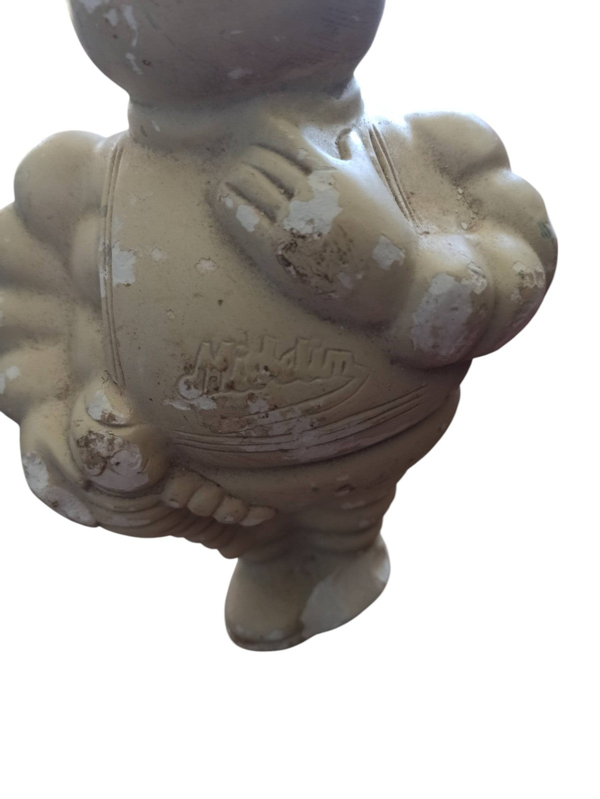 Sculpture Bibendum Michelin plâtre vintage années 50/60 déco garage ancien