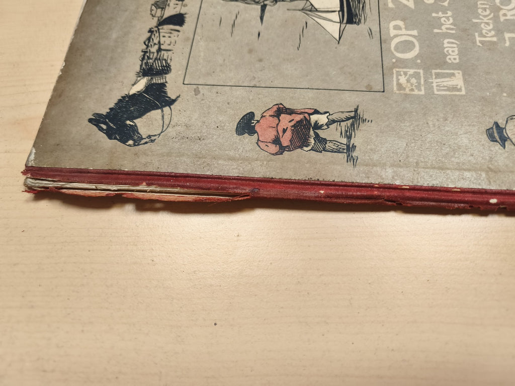 Livre ancien OP ZEE aan het STRAND J. Rotgans Stelia Mare vintage illustré rare