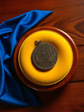 Médaille bronze vintage course à pied, athlétisme, relief coureur ancien