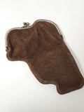 Vintage leather wallet 1920s retro collection authentic accessory