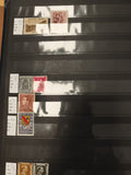 Timbres Belgique lot x7, Secours Hiver 1960, roi Baudouin, thématique architectu
