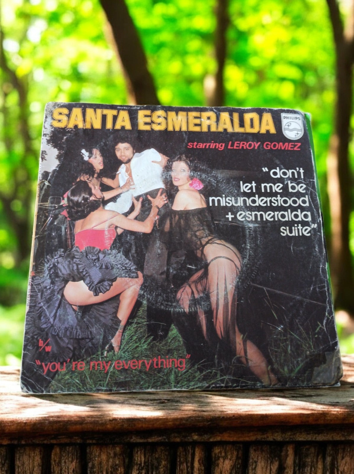 Vinyle 45 tours Santa Esmeralda Leroy Gomez Philips disco années 70 sleeve
