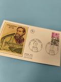 Enveloppe FDC Premier Jour Tony Garnier Lyon 1973 timbres et cachets visibles