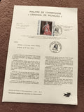 Feuillet philatélique Cardinal de Richelieu 1974, timbre 2F Arphila 75 Paris