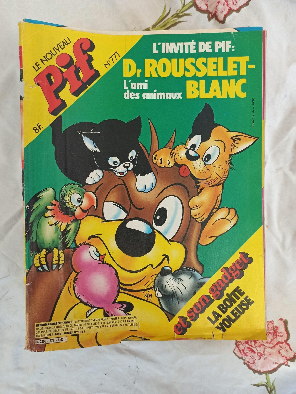 Magazine Pif ancien n°771 vintage rétro années 80 Dr Rousselet-Blanc