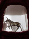 Statuette ancienne Kiralu cheval, figurine vintage, aspect patiné rétro