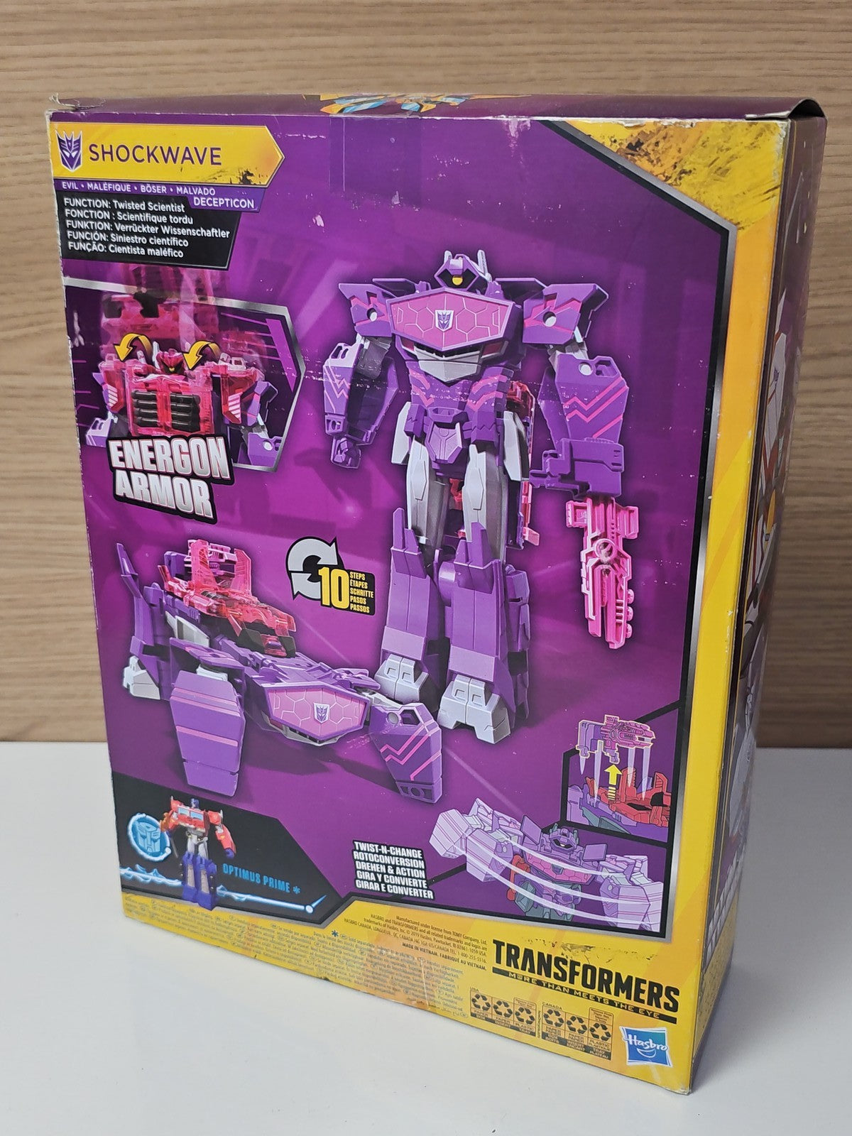 Transformers Cyberverse SHOCKWAVE Energon Armor figurine Hasbro Bumblebee enfant
