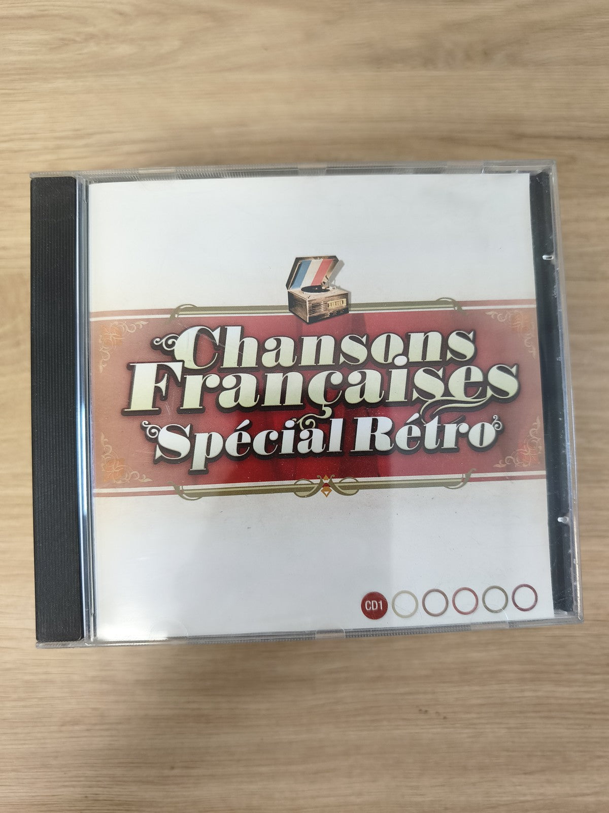 CD Chansons Françaises Spécial Rétro ? Compilation musique, pochette rouge, CD1