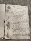 Document manuscrit ancien 1881 notaire Viviers Ardèche tampon encre