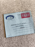 Aerogramme Air Letter 1957 Royaume-Uni timbre 6d Queen Elizabeth II Maroc
