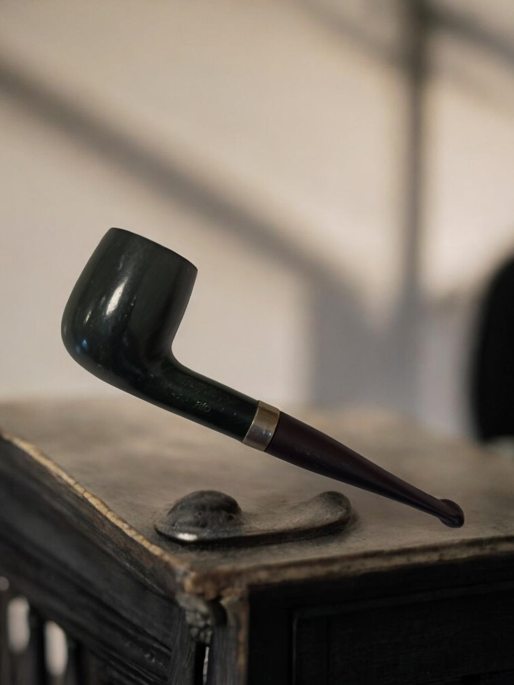 Pipe ancienne Butz Choquin vintage, foyer droit, finition sombre rétro