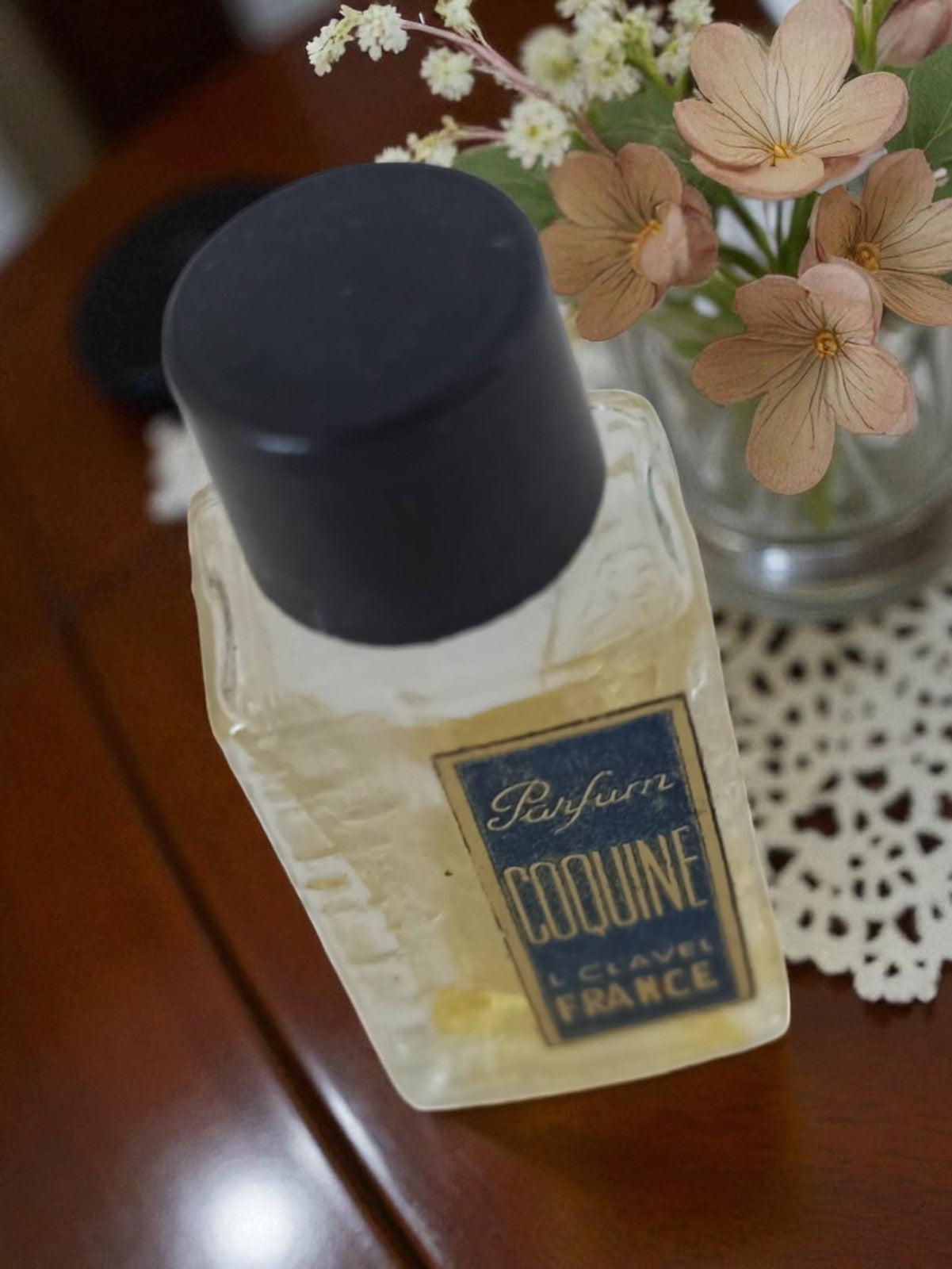 Flacon Parfum Ancien COQUINE L. Clavel France Vintage Rétro Collection