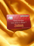 Télécarte vintage 50 unités Buitoni pub rouge rétro carte téléphonique