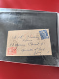 Ancienne enveloppe oblitérée timbres France collection philatélie vintage