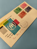 Ancienne enveloppe FDC Vietnam Année Mondiale du Réfugié timbres colorés