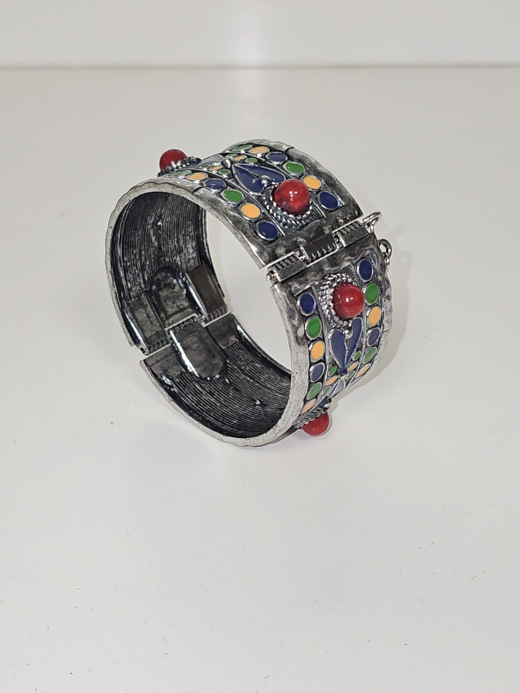 Bracelet ancien rétro ethnique berbère, bijou fantaisie vintage, style tradition