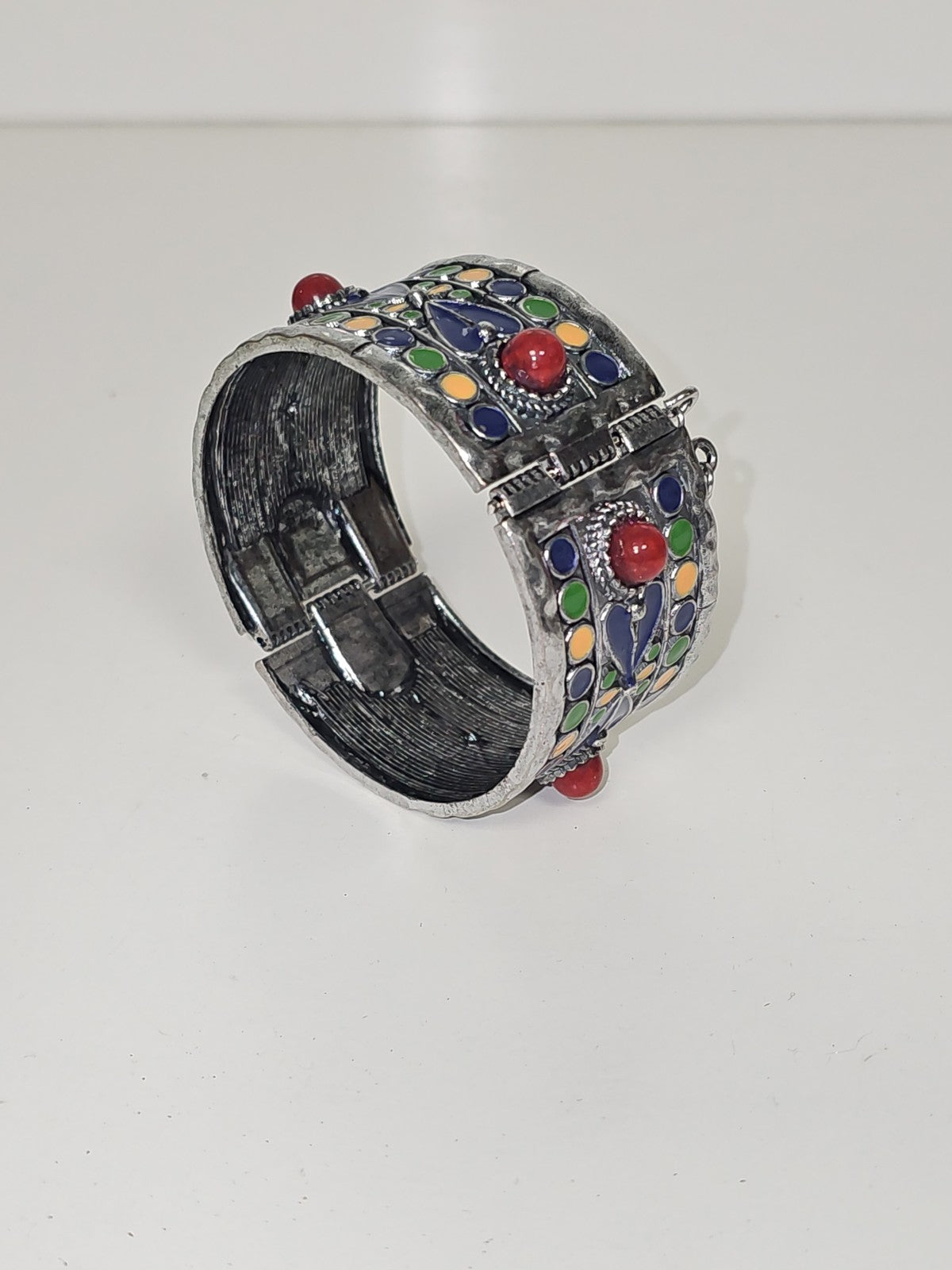 Bracelet ancien rétro ethnique berbère, bijou fantaisie vintage, style tradition