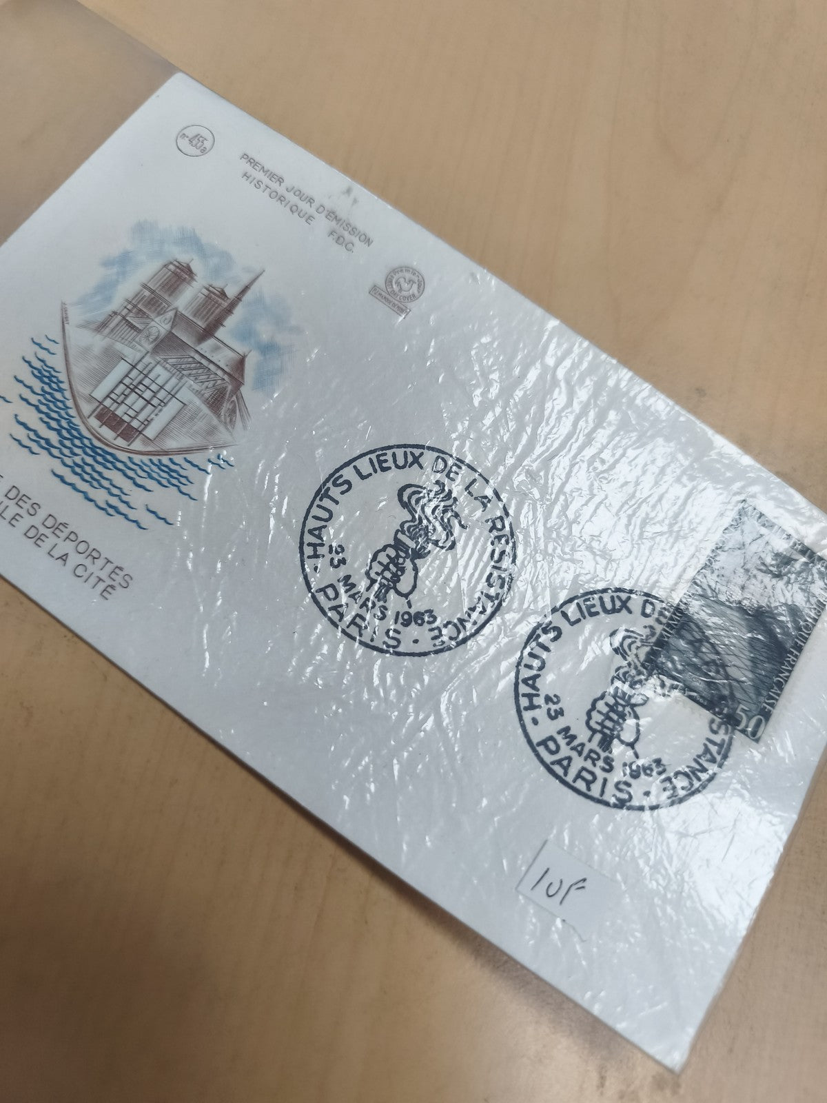Enveloppe Premier Jour FDC Hauts Lieux Résistance 1963 Paris philatélie