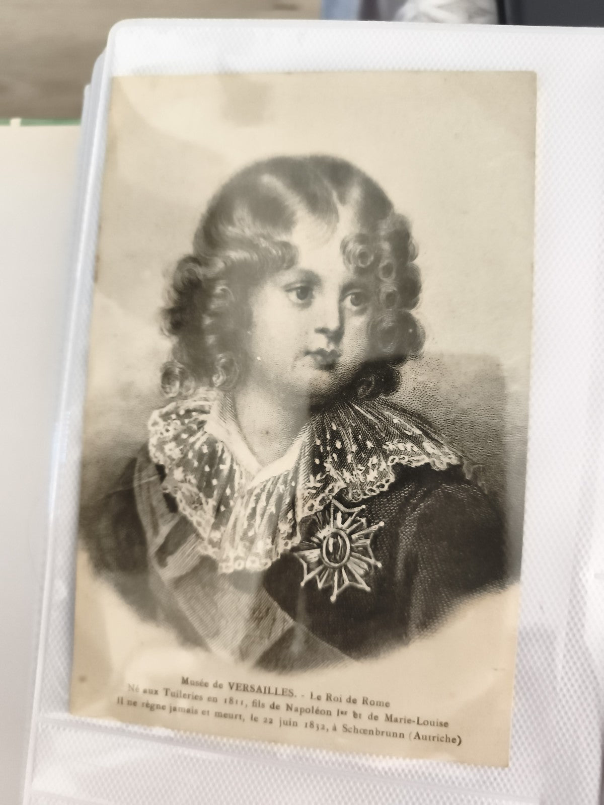 Carte postale ancienne Le Roi de Rome portrait Musée Versailles CPA