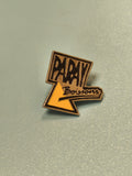 Pin's vintage Paray Boissons jaune, collection publicitaire rétro