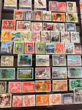 Timbres Helvetia Suisse oblitérés thématiques animaux architecture lot philatéli