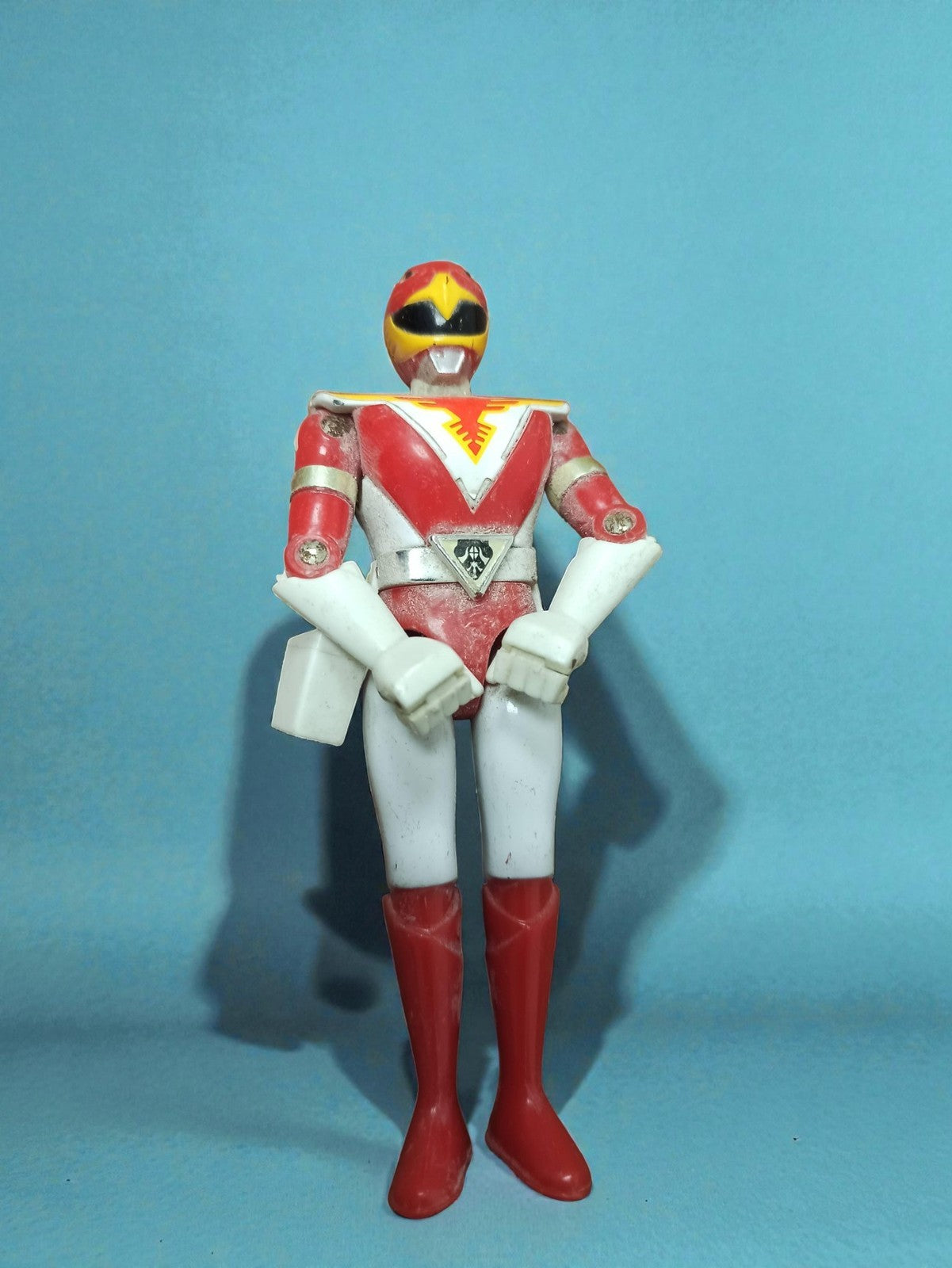 Figurine vintage Jetman Red Hawk Bandai 1990 jouet ancien Bioman sentai