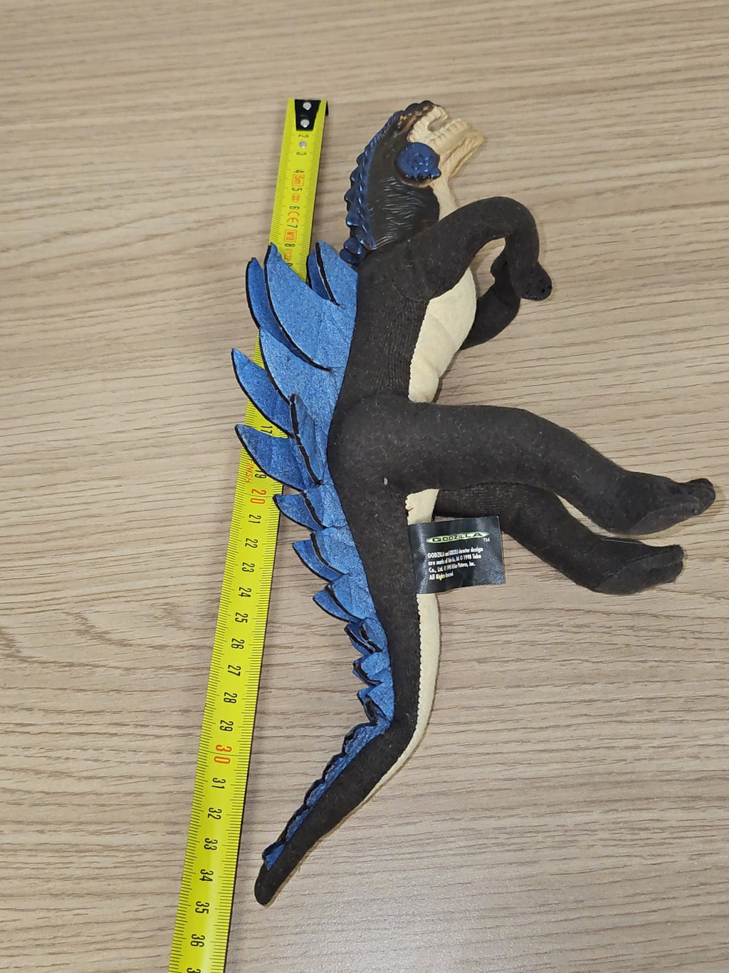 Peluche Godzilla vintage 1998 Toho, ancien jouet collector rare, état bon
