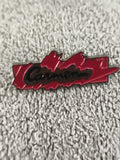 Pin's vintage Carmen éclat rouge noir, badge rétro années 80 (Ref 6)