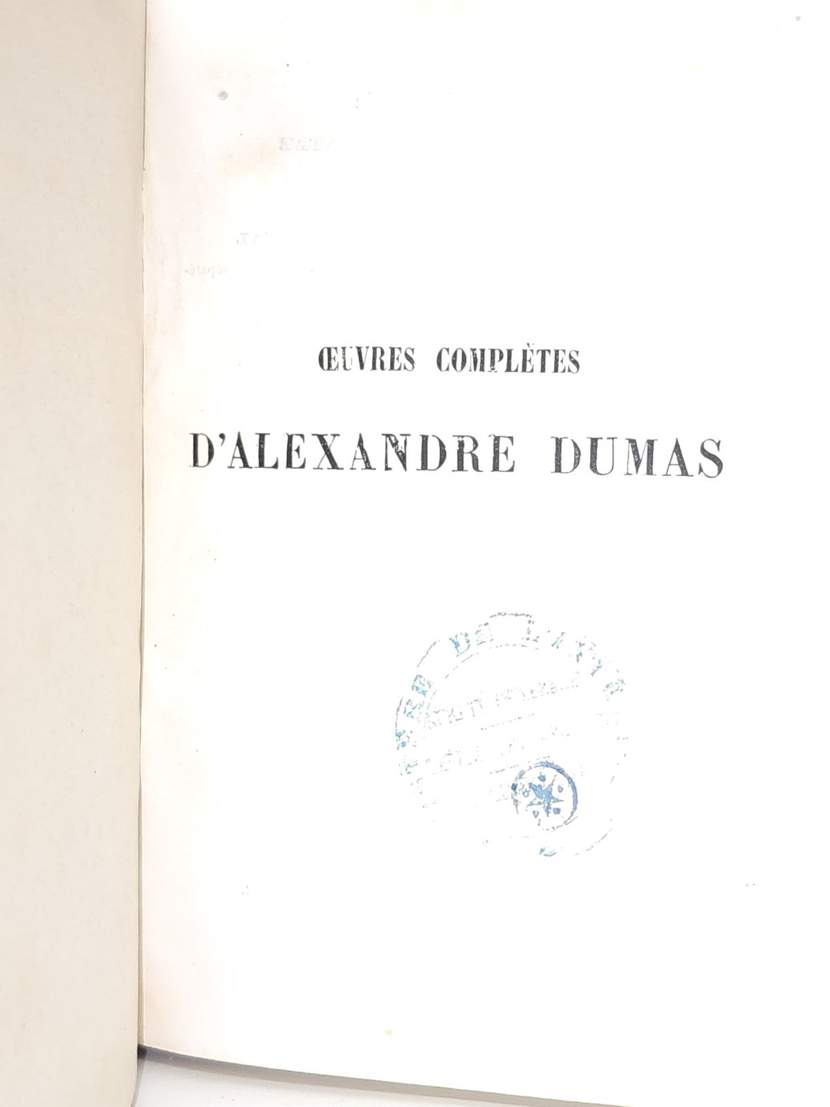 Ancien livre vintage ?uvres complètes Alexandre Dumas collection littérature rar